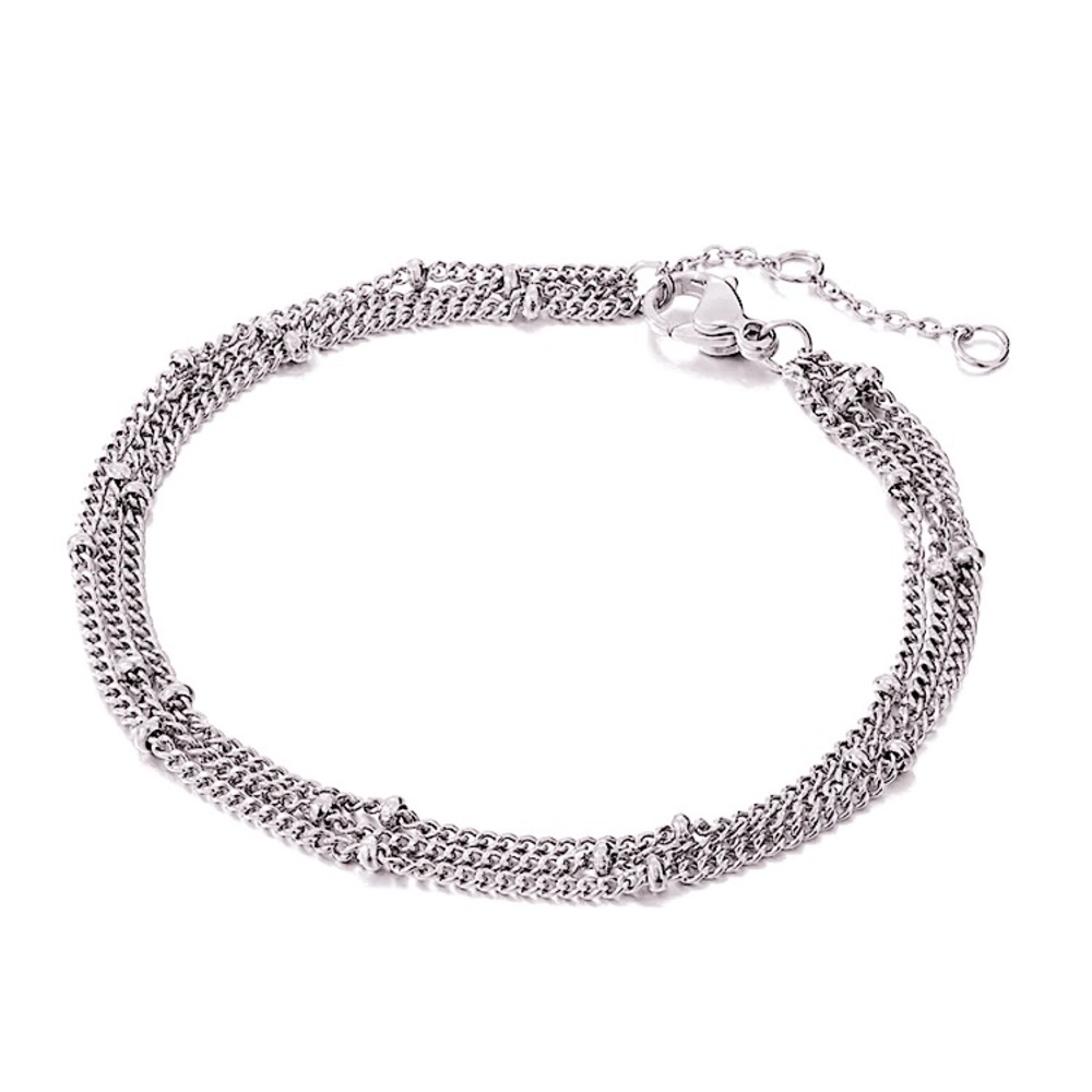 ⚜️𝟯𝟬%𝗢𝗙𝗙 𝗯𝘂𝗻𝗱𝗹𝗲𝘀 𝟯+⚜️ NEW 3 Layered Stainless Steel Bracelet - Picture 8 of 14